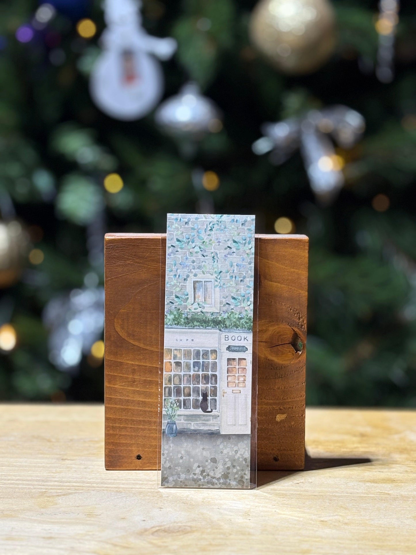 Old Fashioned Bookstore, Watercolor, Card Stock, Bookmark - Riddled With Ink