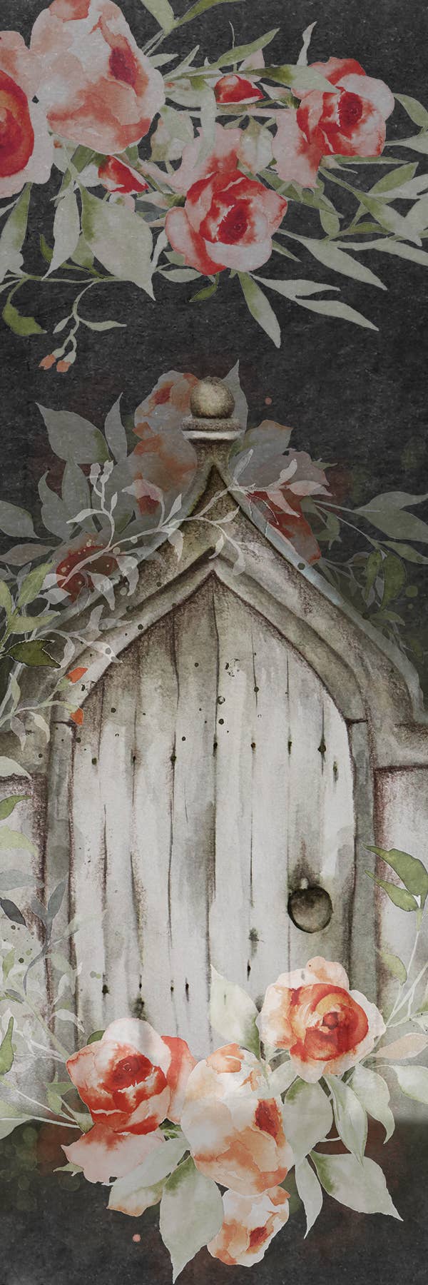 Fairy Gate Watercolor Bookmark