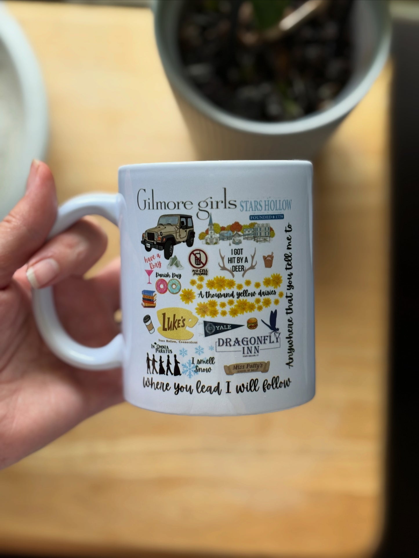 Gilmore Girls Collage(Luke’s Diner, Stars Hollow) Ceramic Coffee Mug