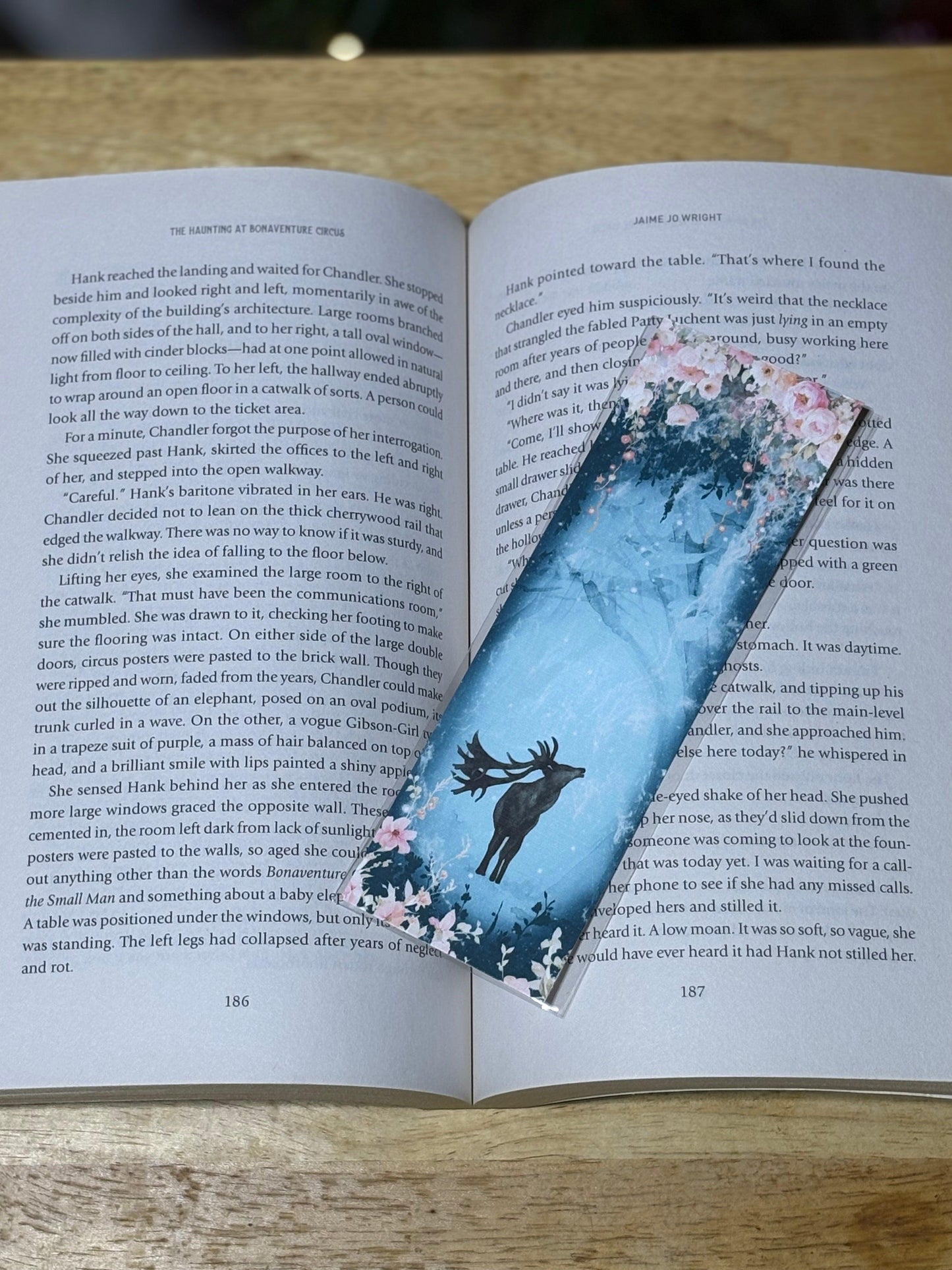 Deer in Enchanted Forest Watercolor Bookmark - Riddled With Ink