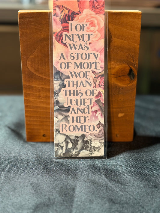 Romeo and Juliet Quote Bookmark