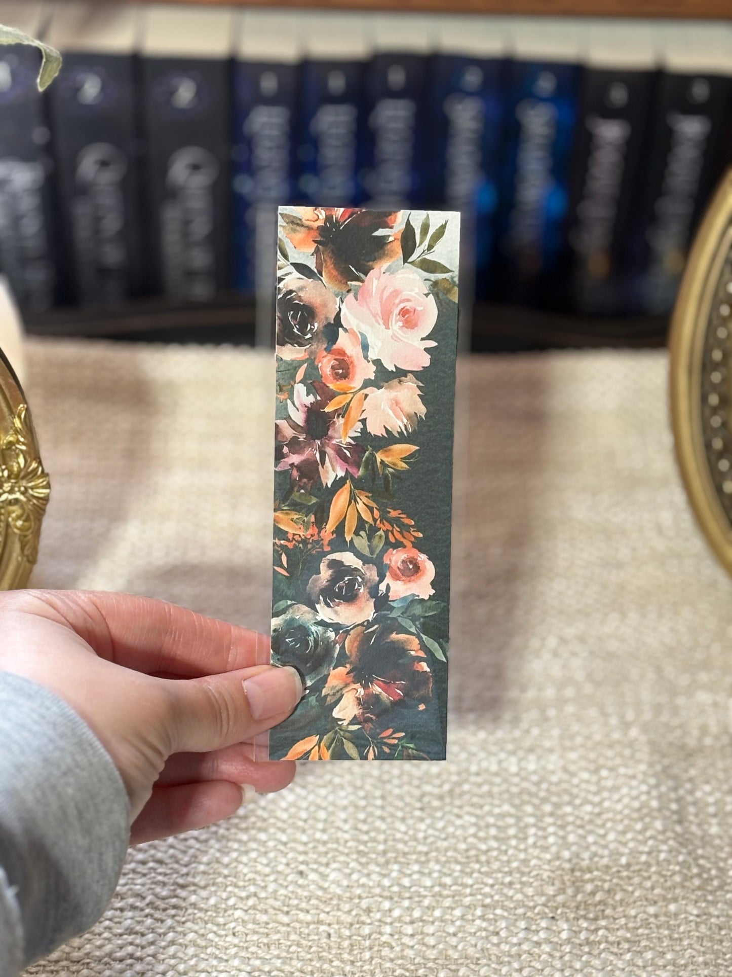 Pink Floral Bookmark
