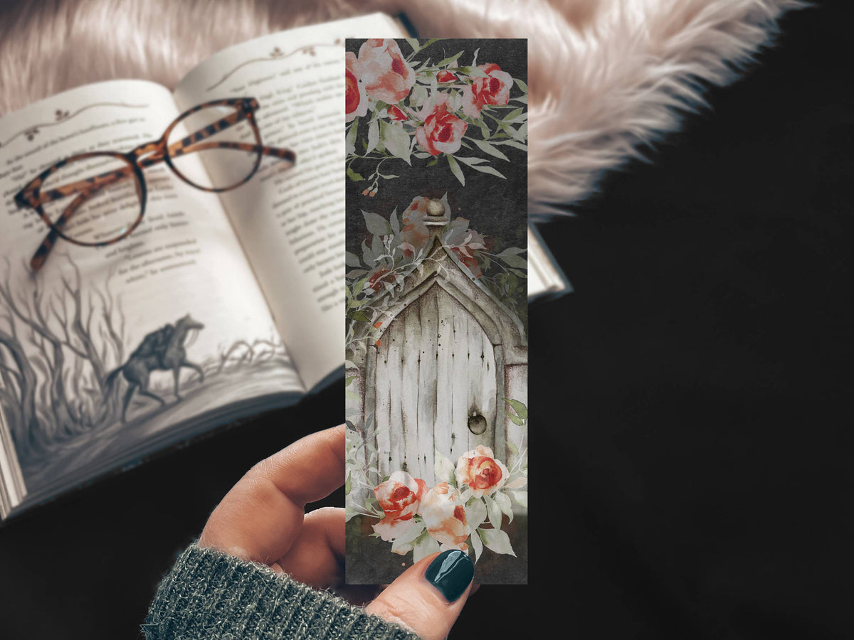 Fairy Gate Watercolor Bookmark